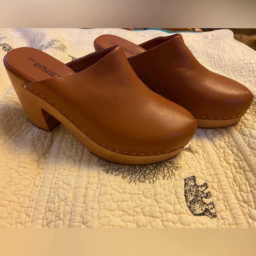 Charlotte Stone Marlo Clogs in Luggage